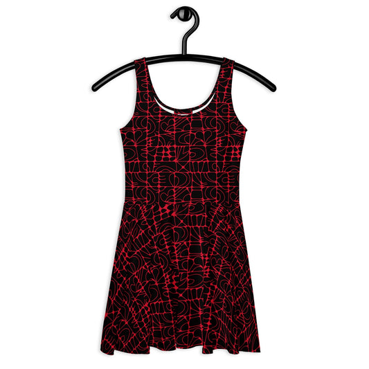 Skater Dress - STONE SPIRIT black red
