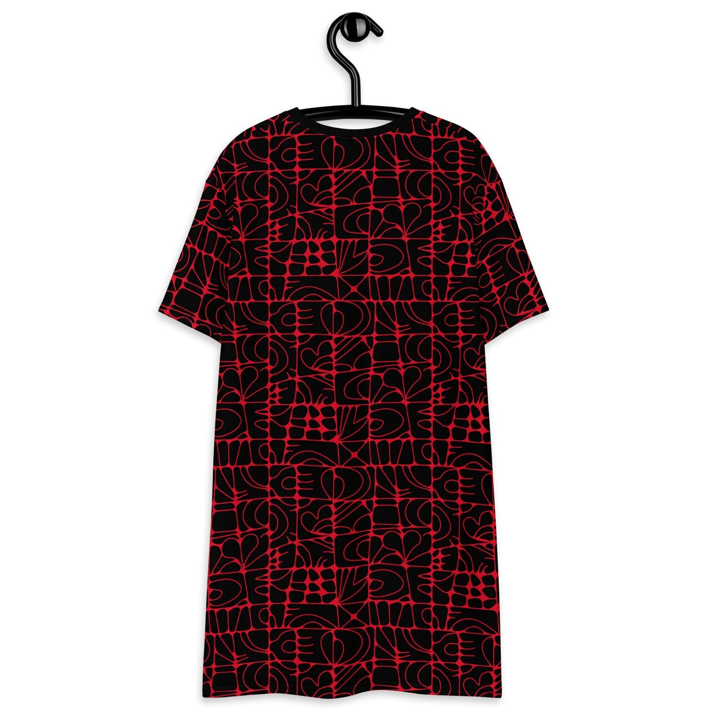T-Shirt Dress - STONE SPIRIT black red