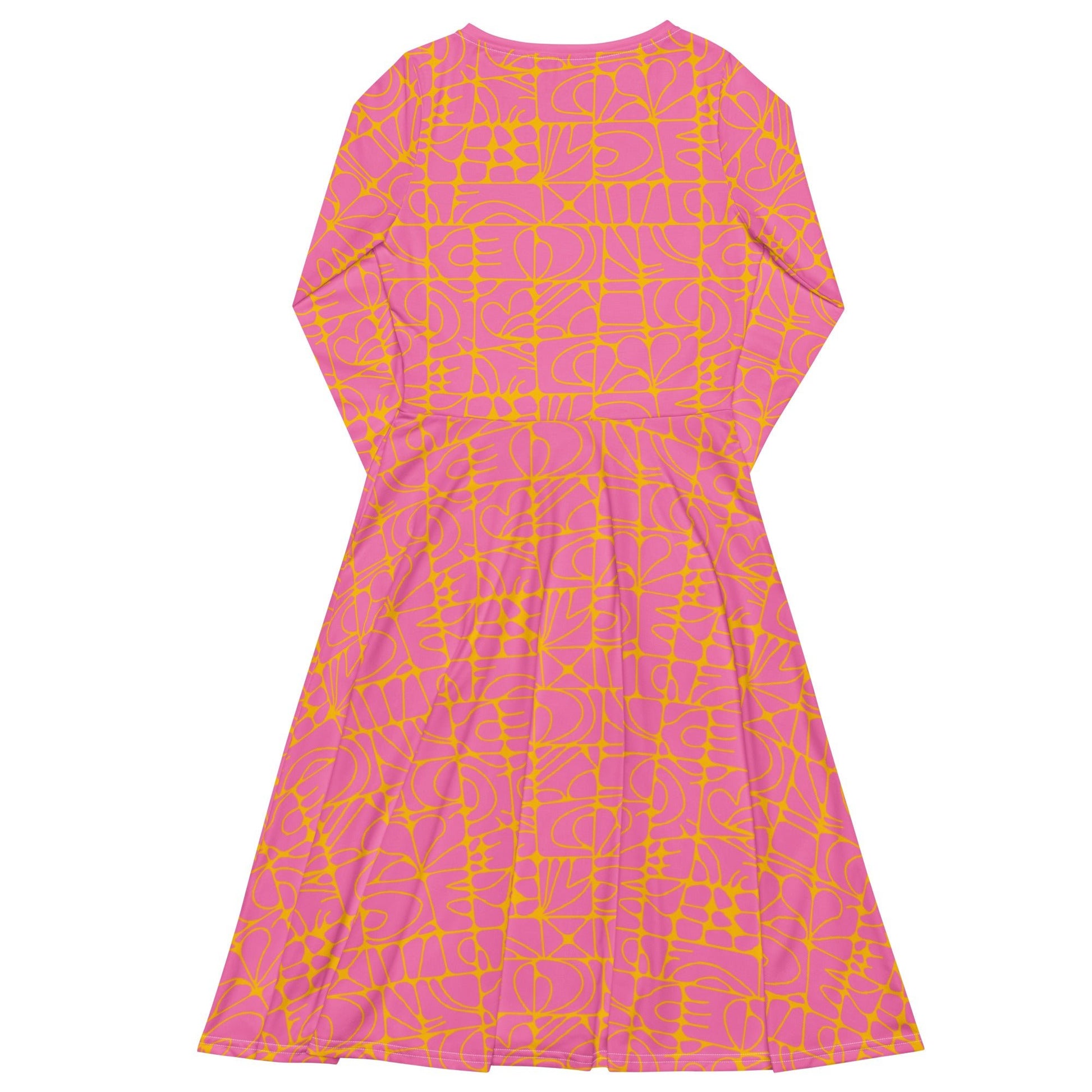 Midi Dress - STONE SPIRIT pink yellow