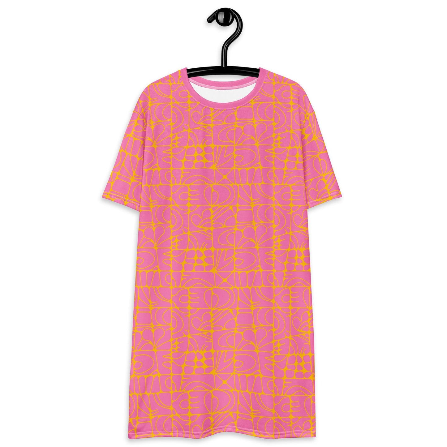 T-Shirt Dress - STONE SPIRIT pink yellow