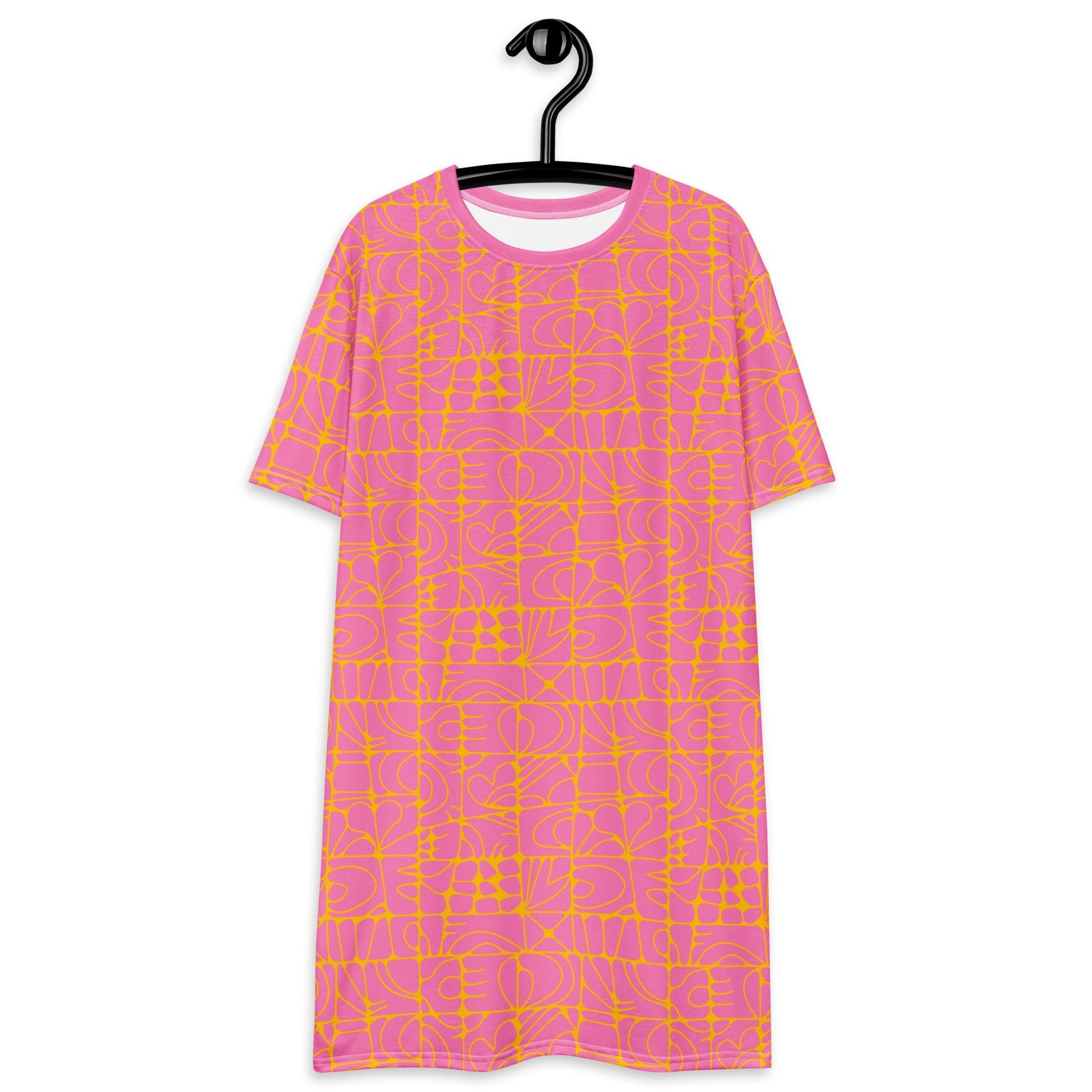T-Shirt Dress - STONE SPIRIT pink yellow
