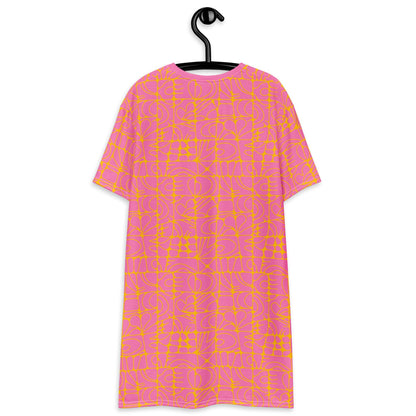 T-Shirt Dress - STONE SPIRIT pink yellow