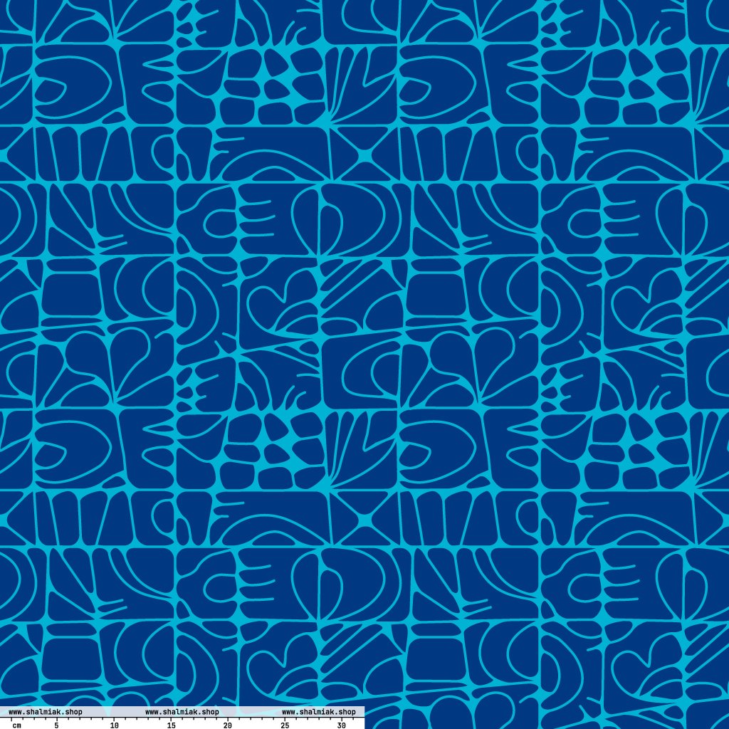 Fabric - STONE SPIRIT blue