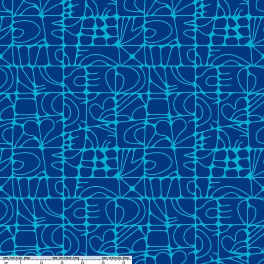 Fabric - STONE SPIRIT blue