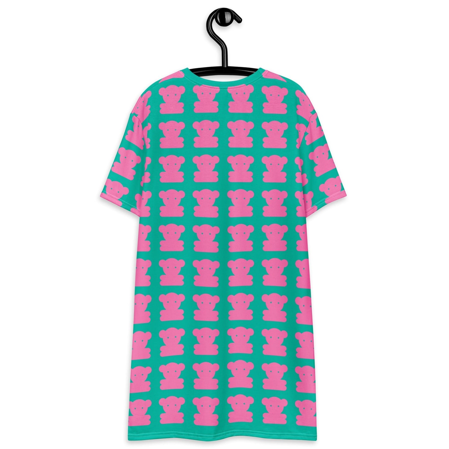 T-Shirt Dress - SWEET TEDDY pink mint