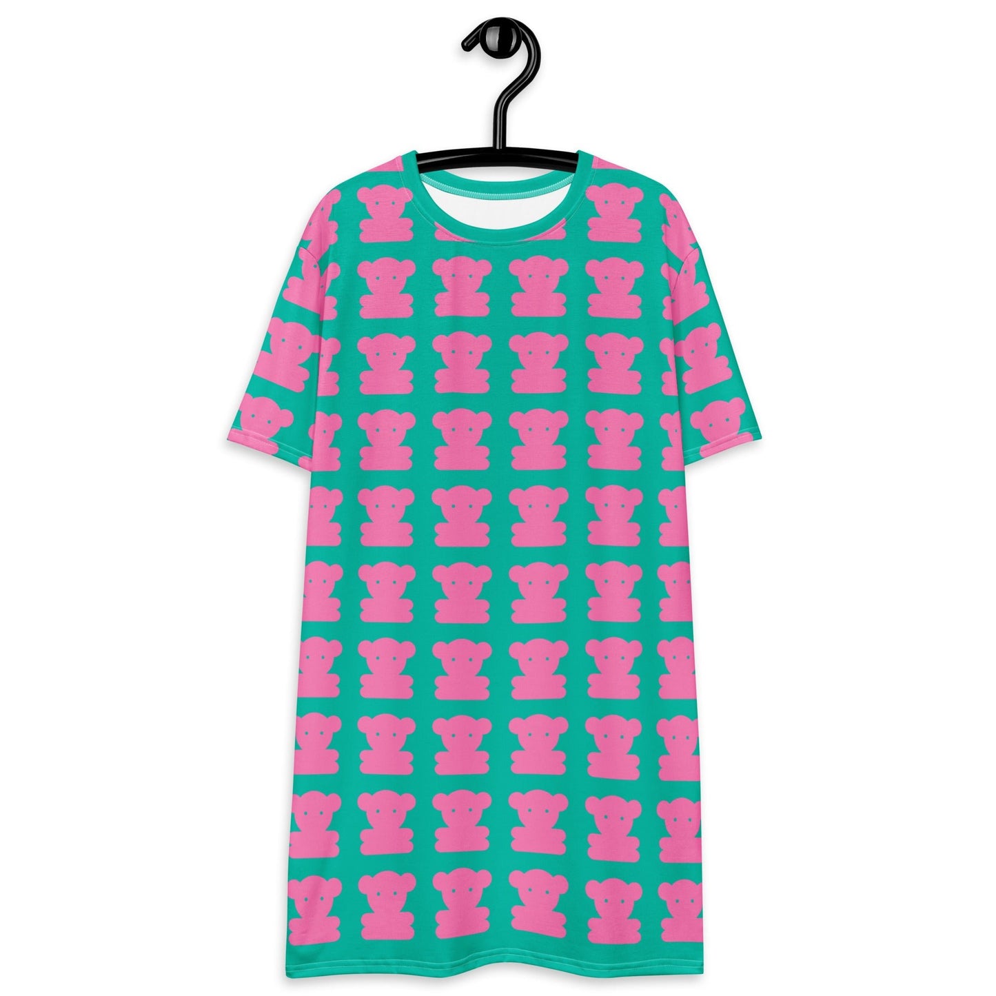 T-Shirt Dress - SWEET TEDDY pink mint
