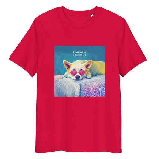 T-Shirt - A sprinkle of fur, a flood of heart Red
