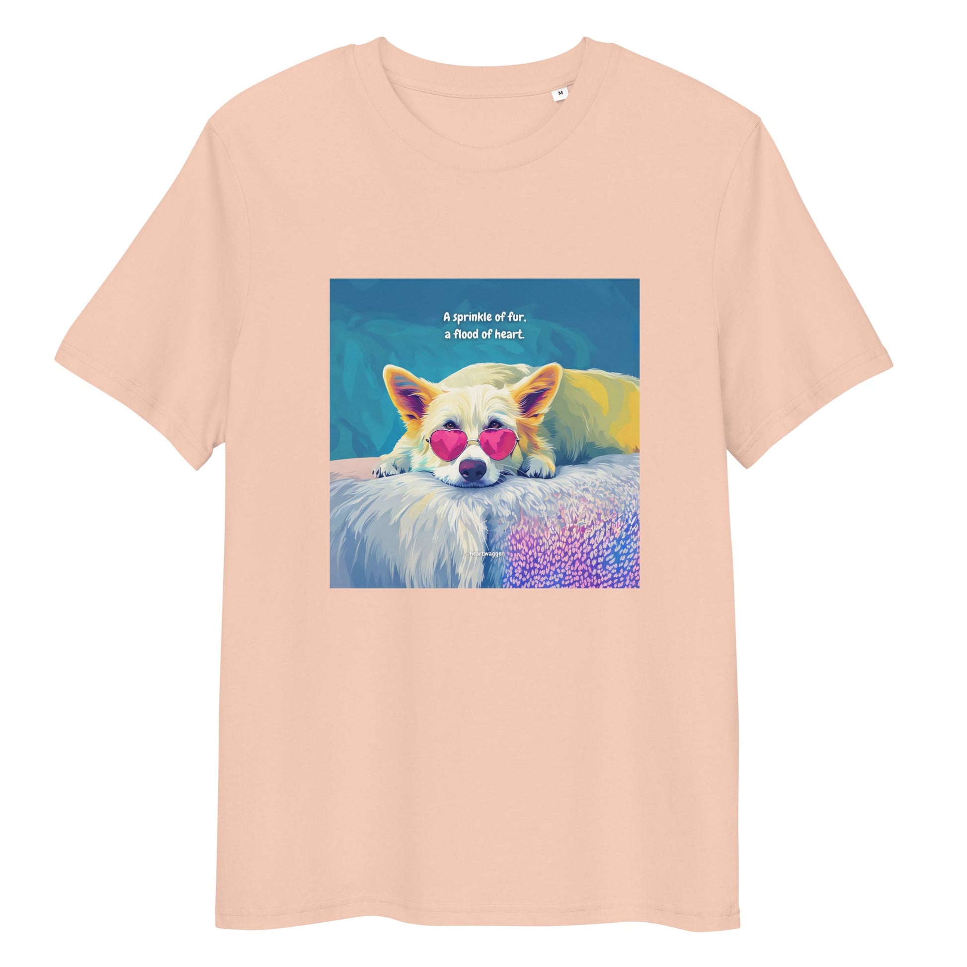 T-Shirt - A sprinkle of fur, a flood of heart Fraiche Peche