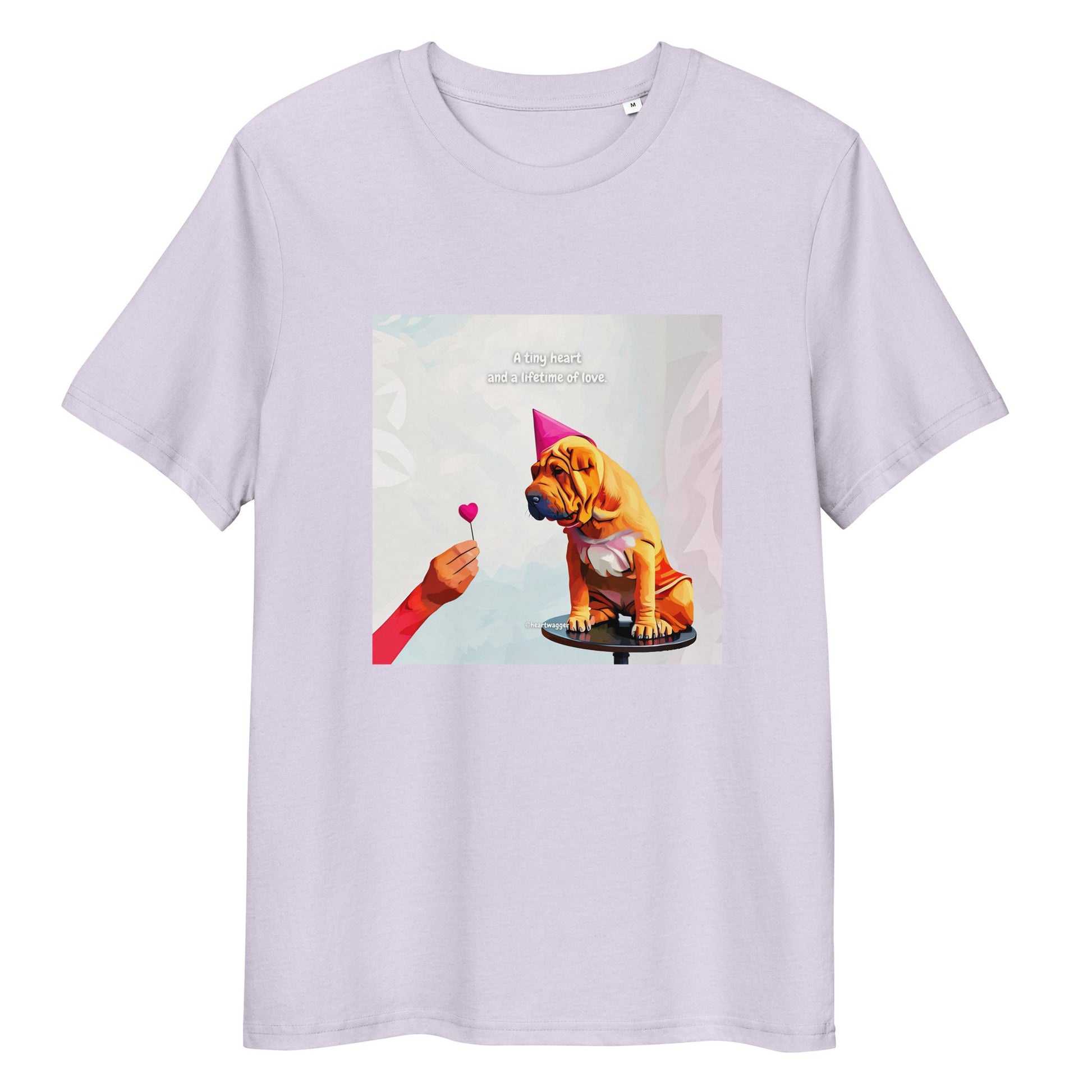 T-Shirt - A tiny heart and a lifetime of love Lavender