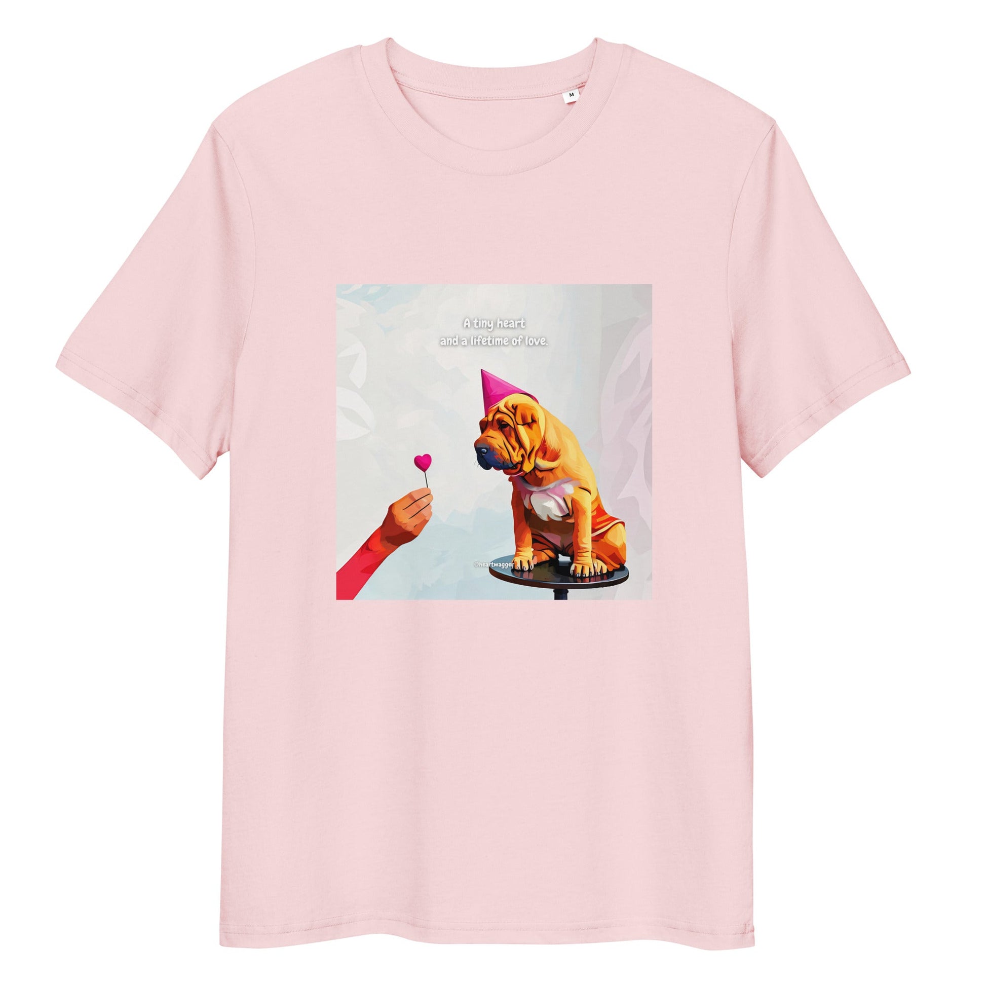 T-Shirt - A tiny heart and a lifetime of love Cotton Pink