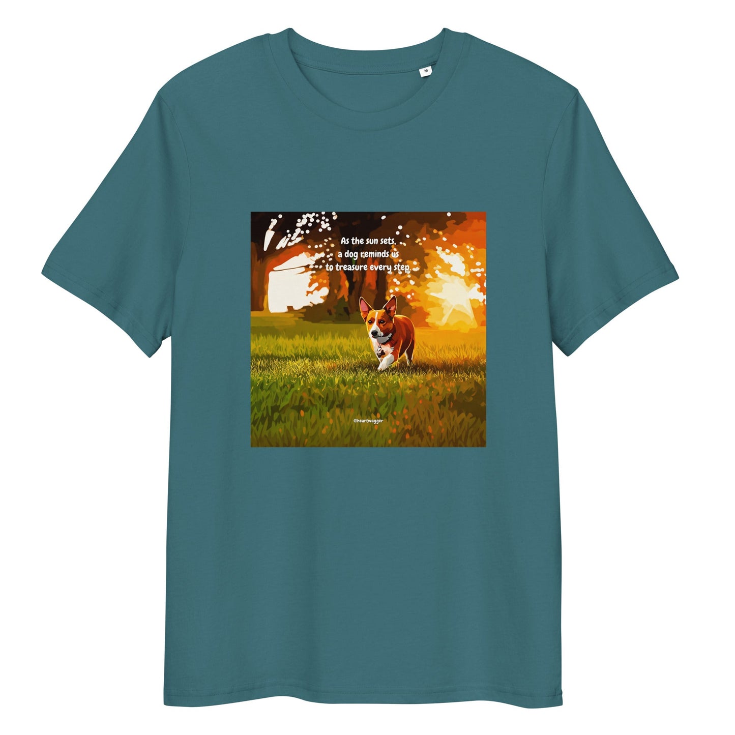 T-Shirt - As the sun sets, a dog reminds us to treasure every step Stargazer