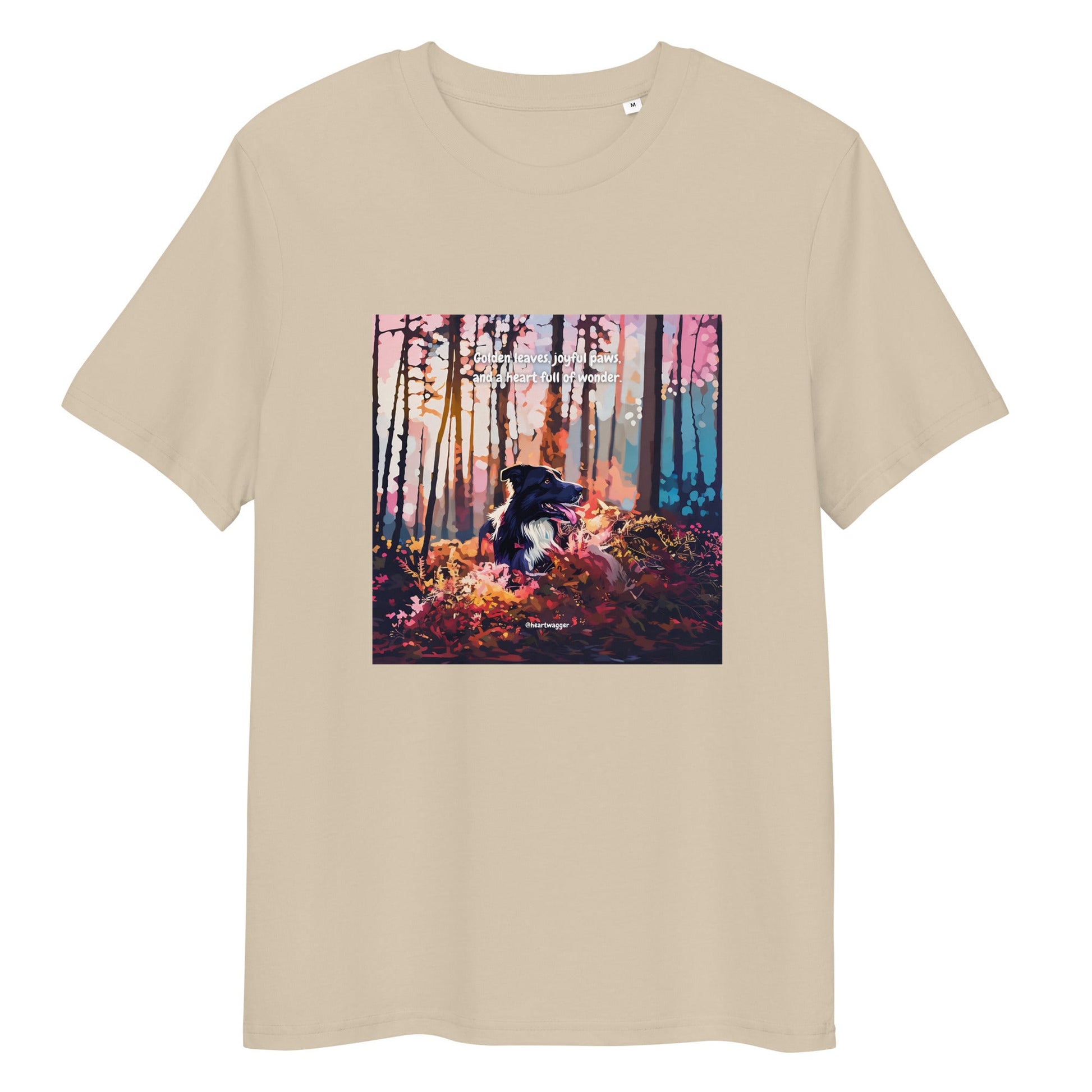 T-Shirt - Golden leaves, joyful paws, and a heart full of wonder Desert Dust