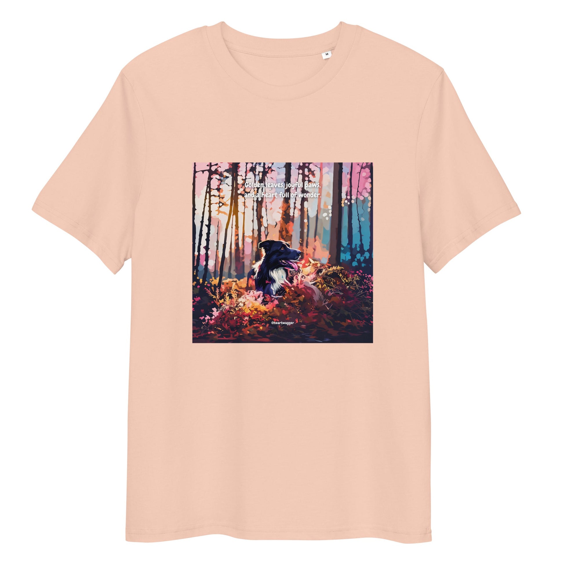 T-Shirt - Golden leaves, joyful paws, and a heart full of wonder Fraiche Peche
