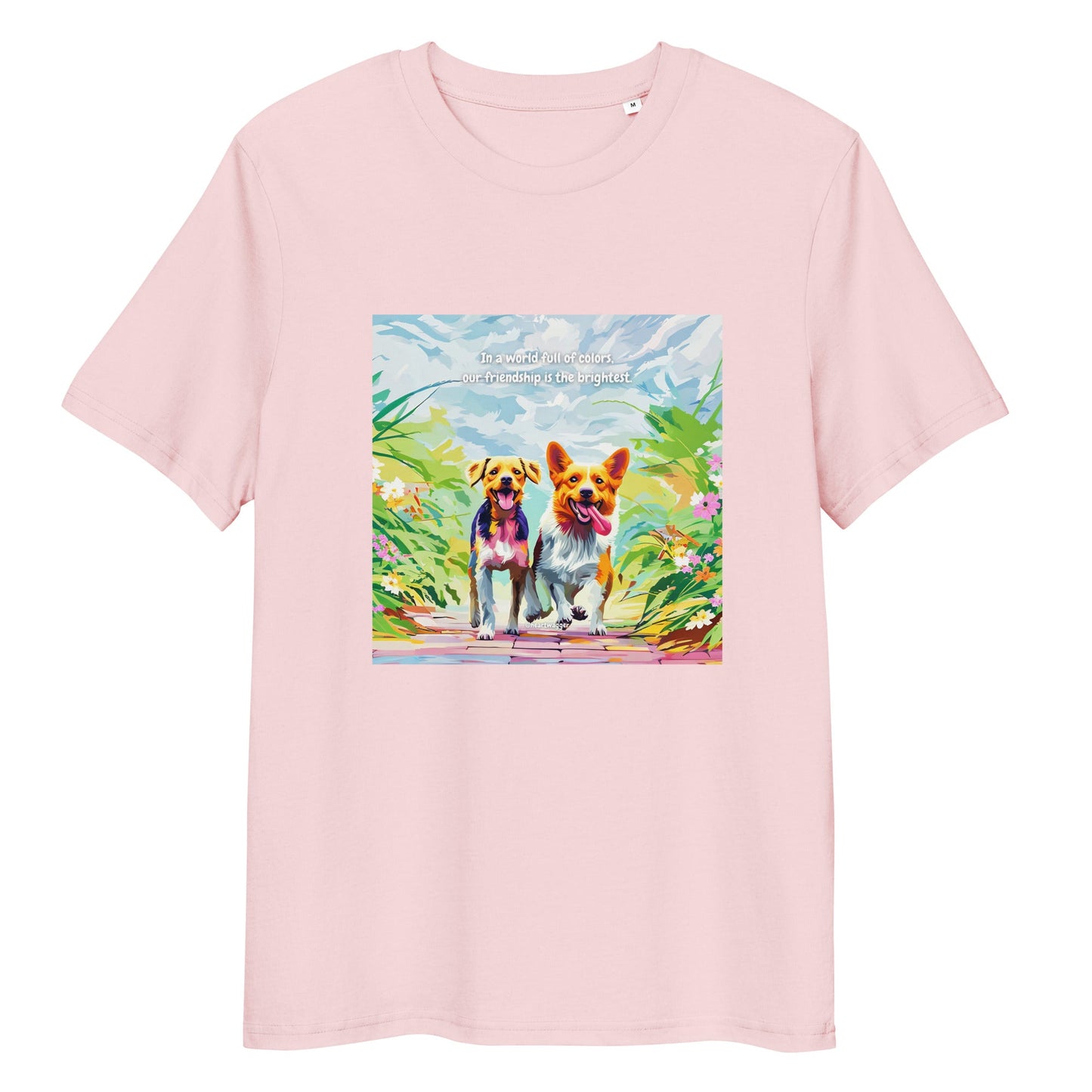 T-Shirt - In a world full of colors, our friendship is the brightest Cotton Pink