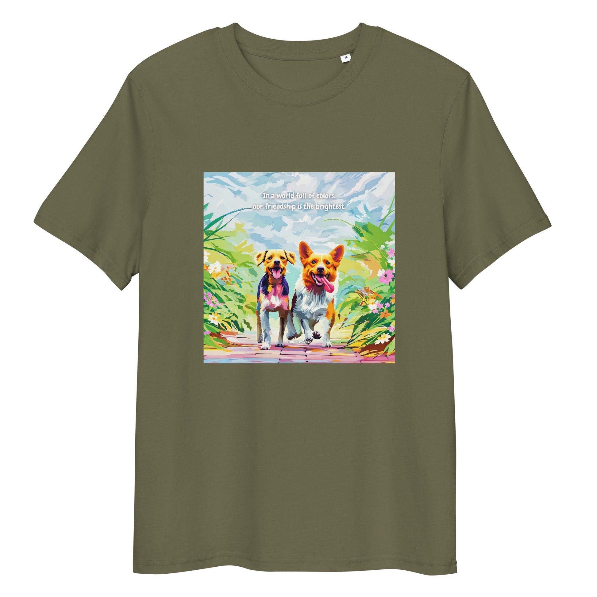 T-Shirt - In a world full of colors, our friendship is the brightest Khaki