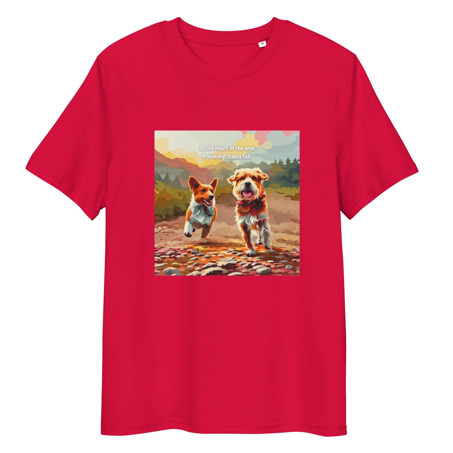 T-Shirt - In the heart of the wild, friendship stands tall Red