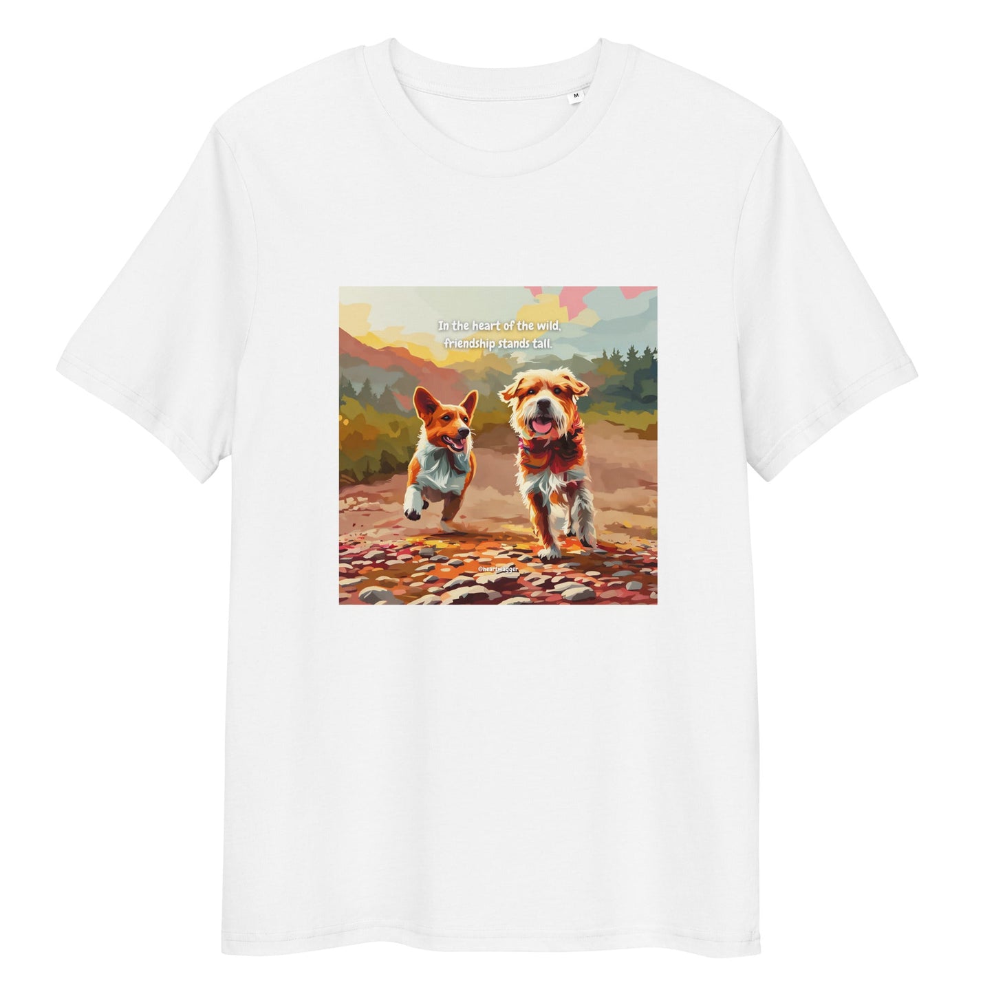 T-Shirt - In the heart of the wild, friendship stands tall White