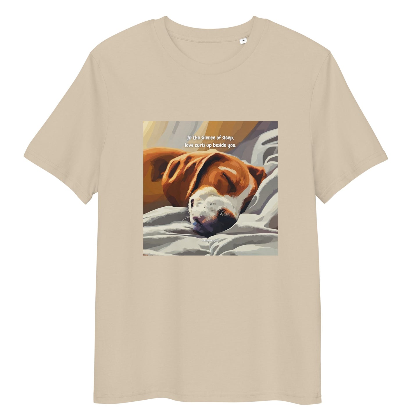 T-Shirt - In the silence of sleep, love curls up beside you Desert Dust