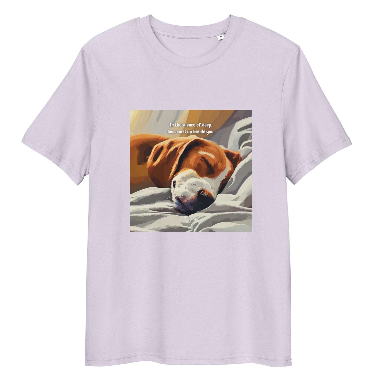T-Shirt - In the silence of sleep, love curls up beside you Lavender