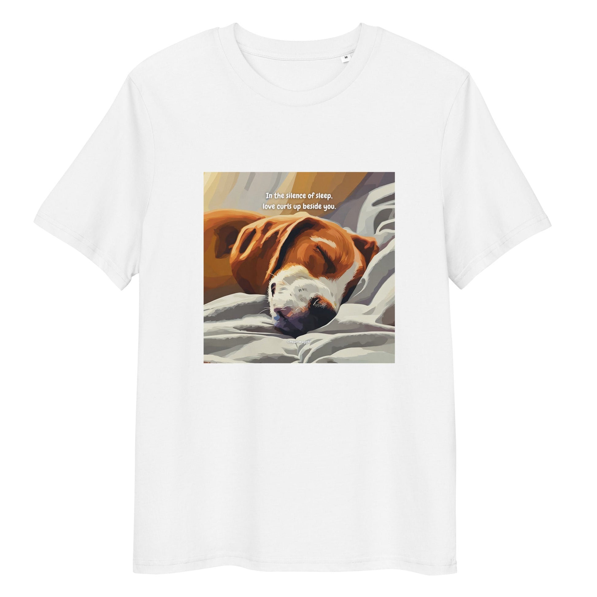 T-Shirt - In the silence of sleep, love curls up beside you White