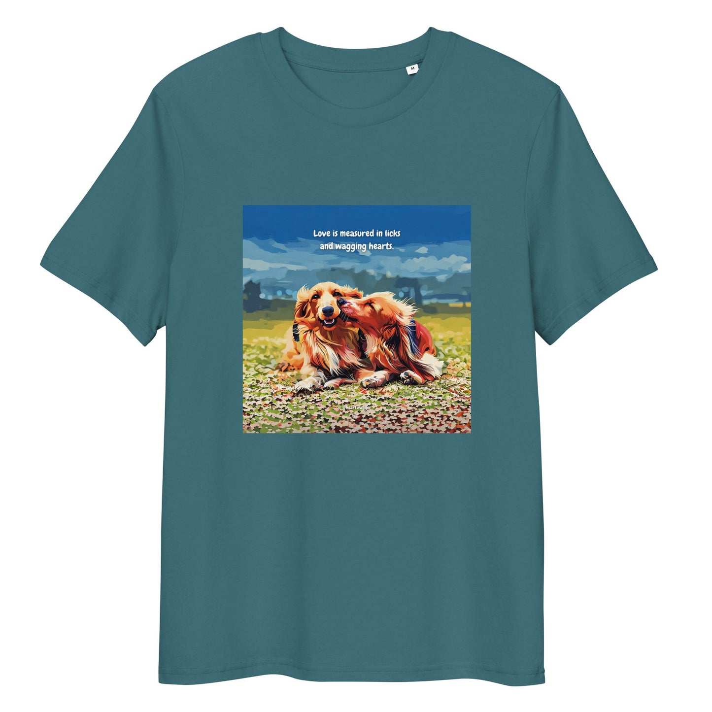 T-Shirt - Love is measured in licks and wagging hearts Stargazer