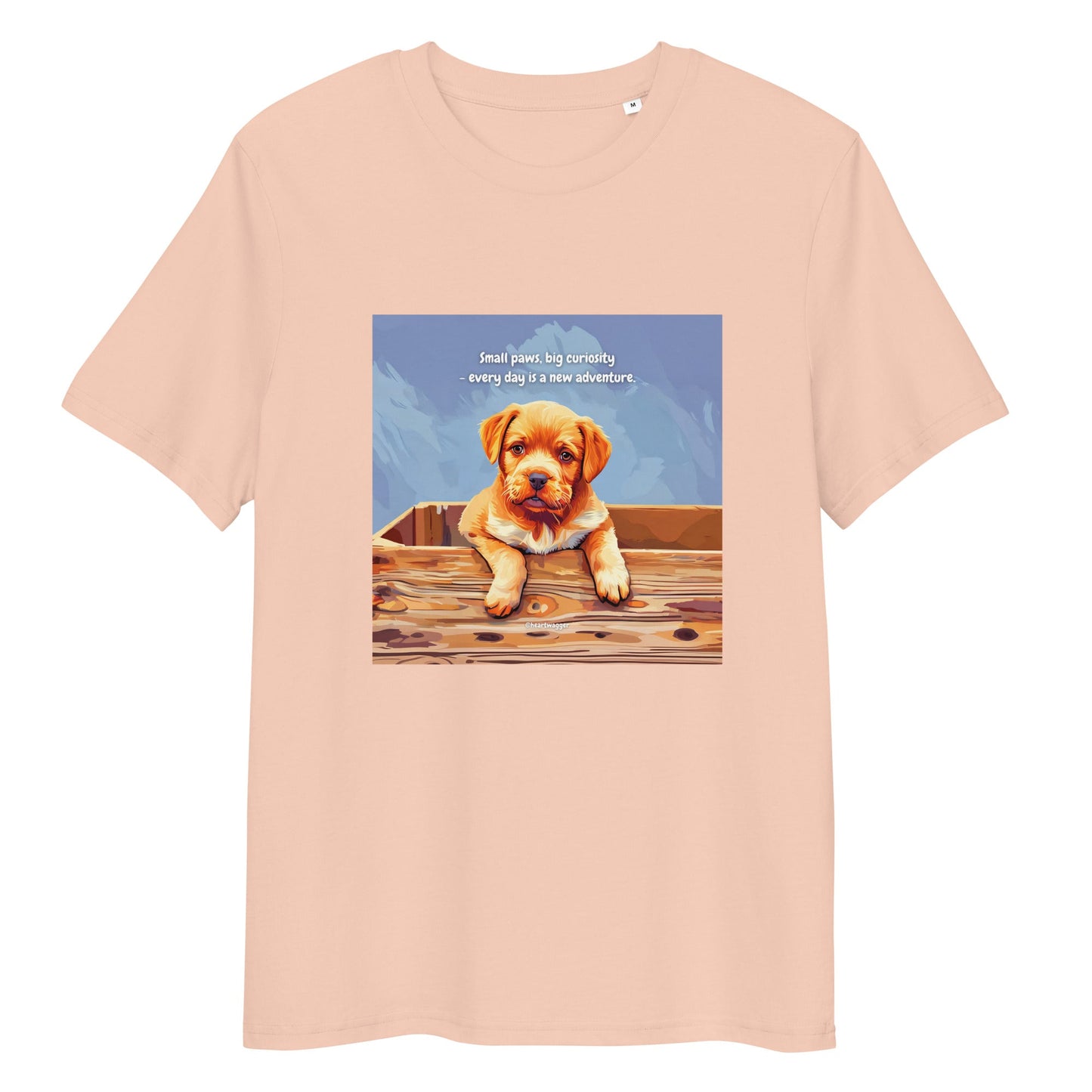 T-Shirt - Small paws, big curiosity - every day is a new adventure Fraiche Peche