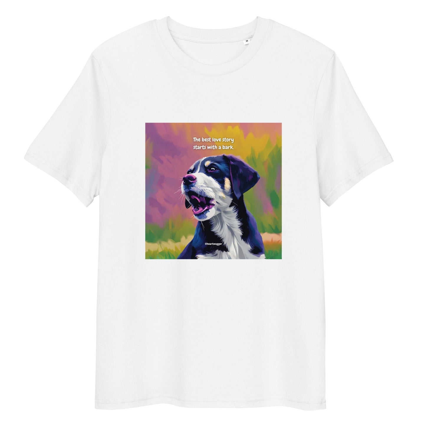 T-Shirt - The best love story starts with a bark White