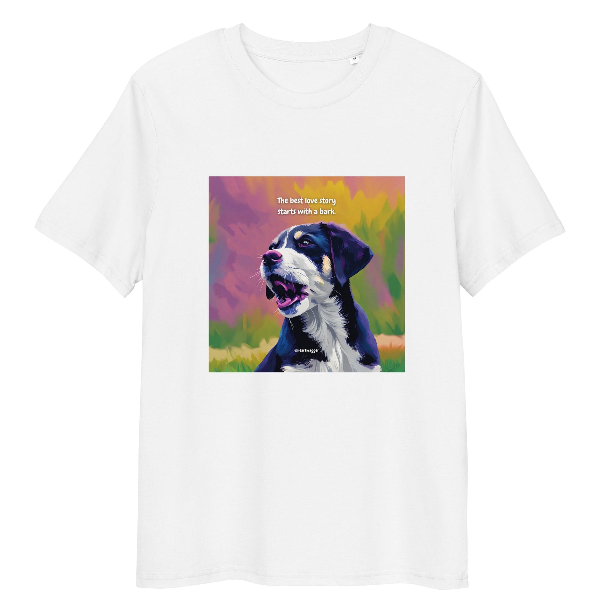 T-Shirt - The best love story starts with a bark White