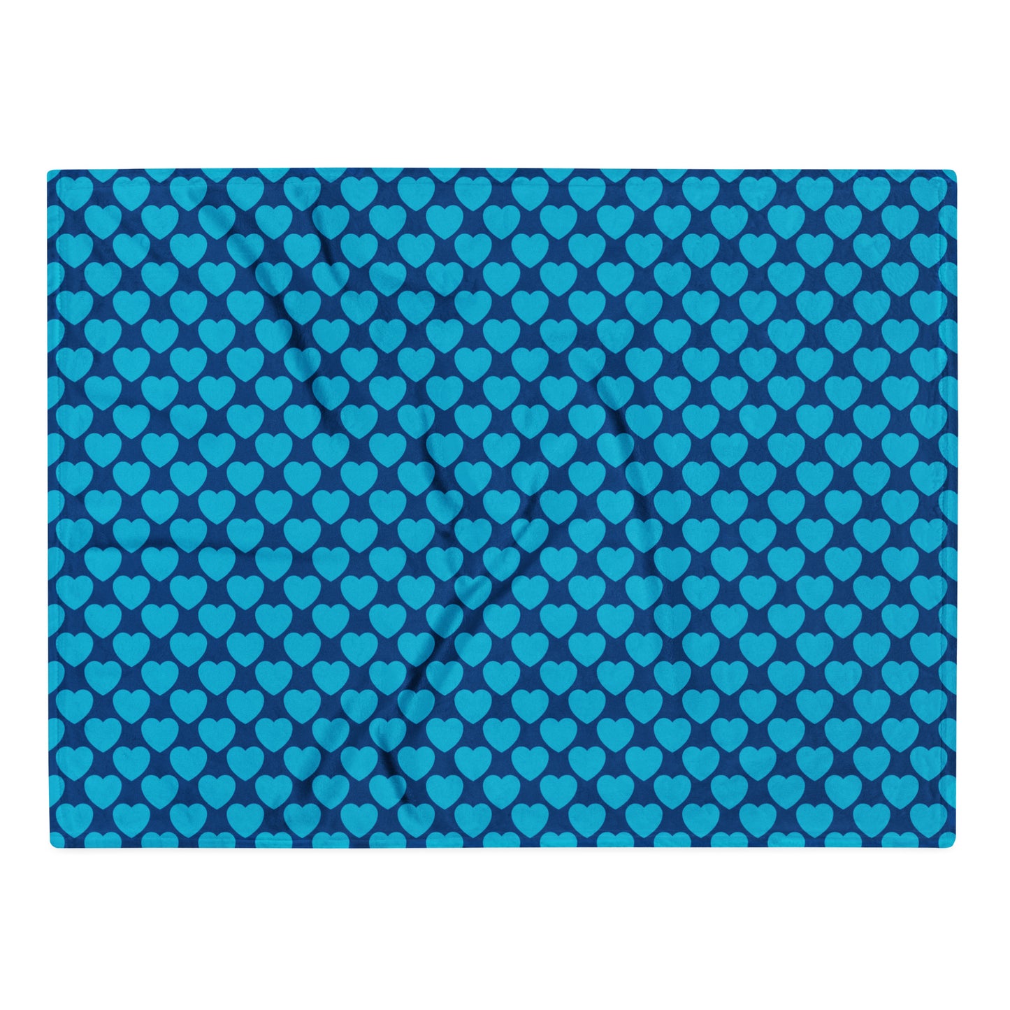 Blanket - ELLIE LOVE blue - Bold Heart Print