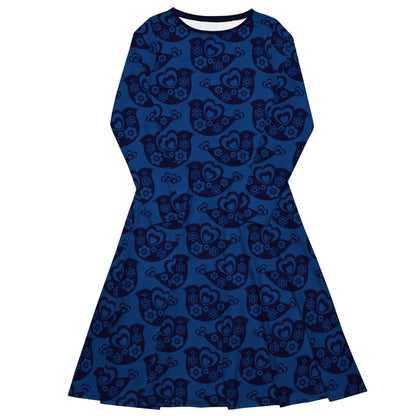 Midi Dress - TWEET LOVE dark blue