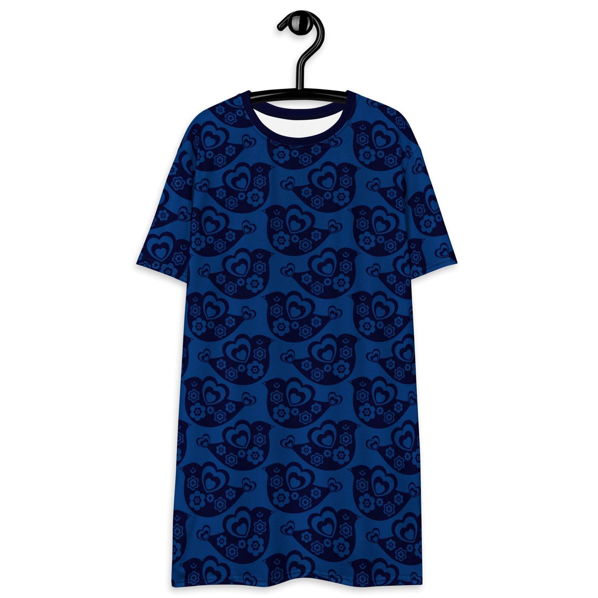 T-Shirt Dress - TWEET LOVE dark blue