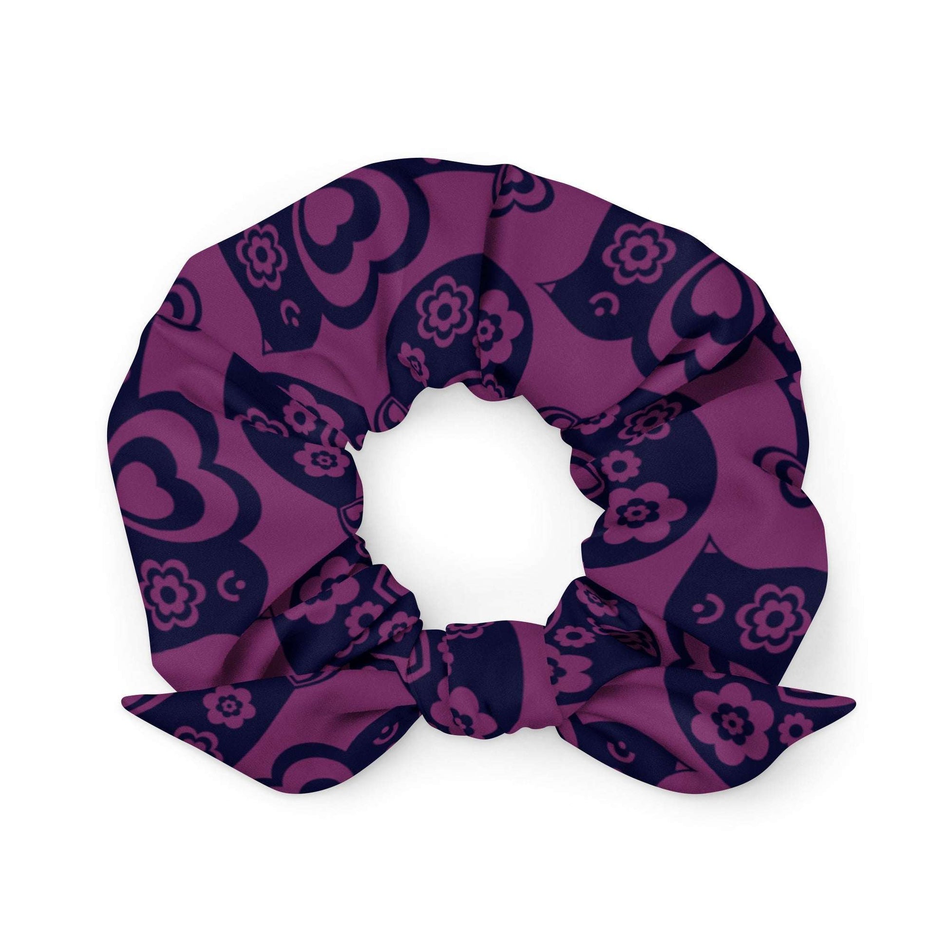 Scrunchie - TWEET LOVE plum