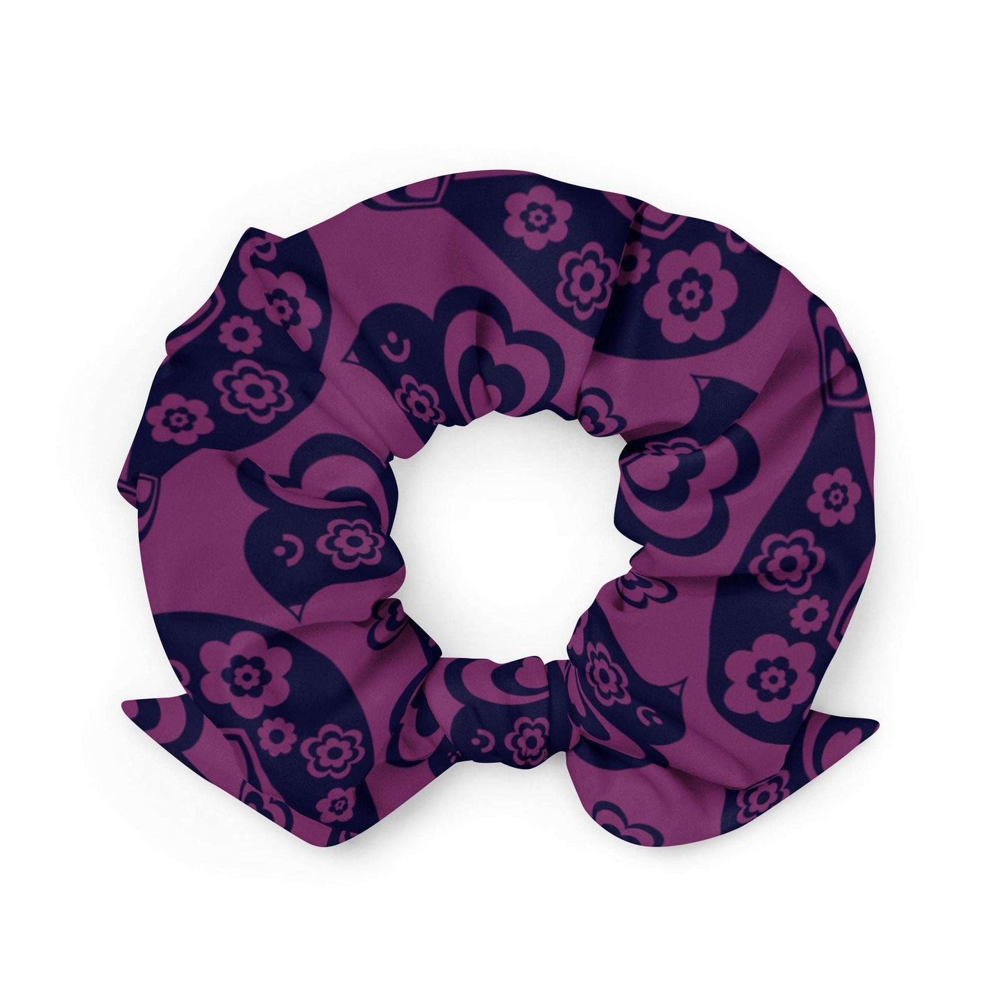Scrunchie - TWEET LOVE plum