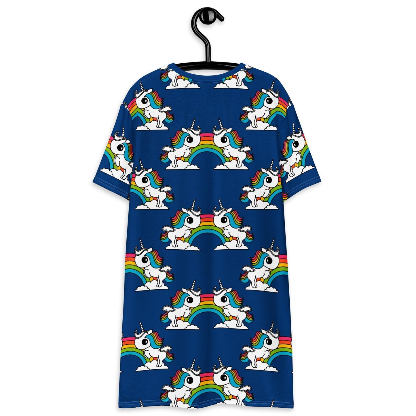 T-Shirt Dress - UNIQUE blue - Unicorns and rainbows