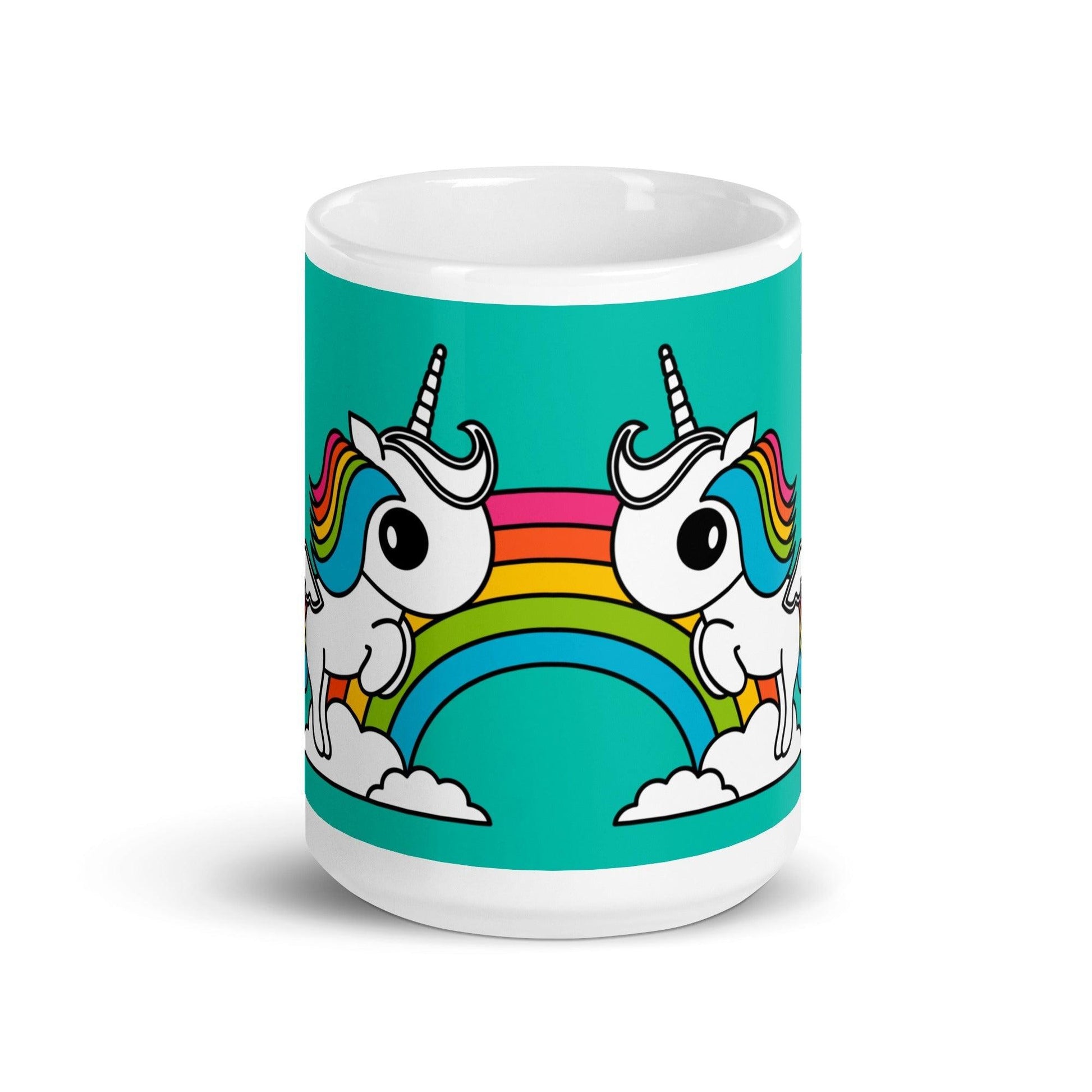 Mug - UNIQUE mint - Unicorns and rainbows