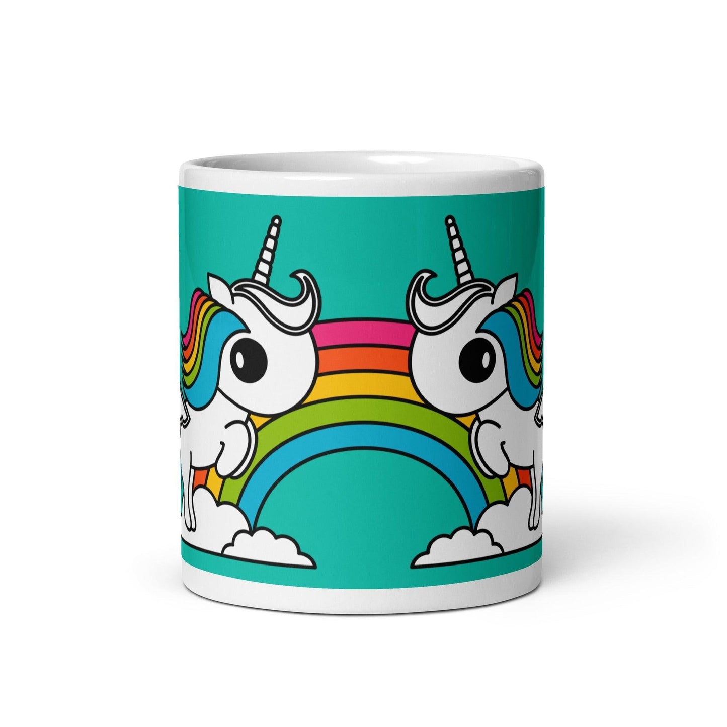 Mug - UNIQUE mint - Unicorns and rainbows