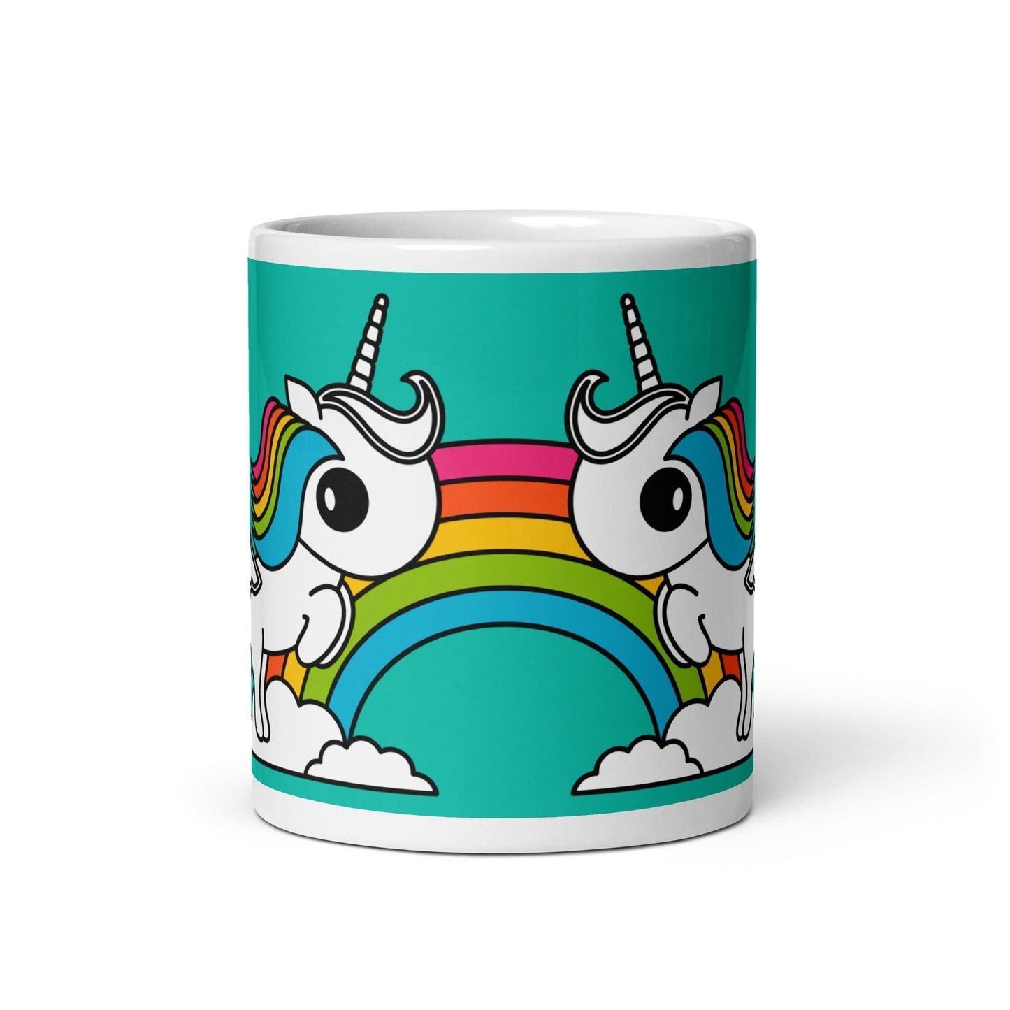 Mug - UNIQUE mint - Unicorns and rainbows