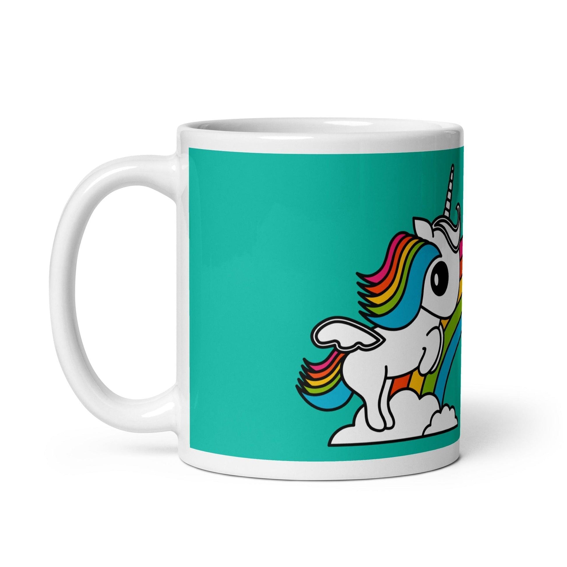 Mug - UNIQUE mint - Unicorns and rainbows