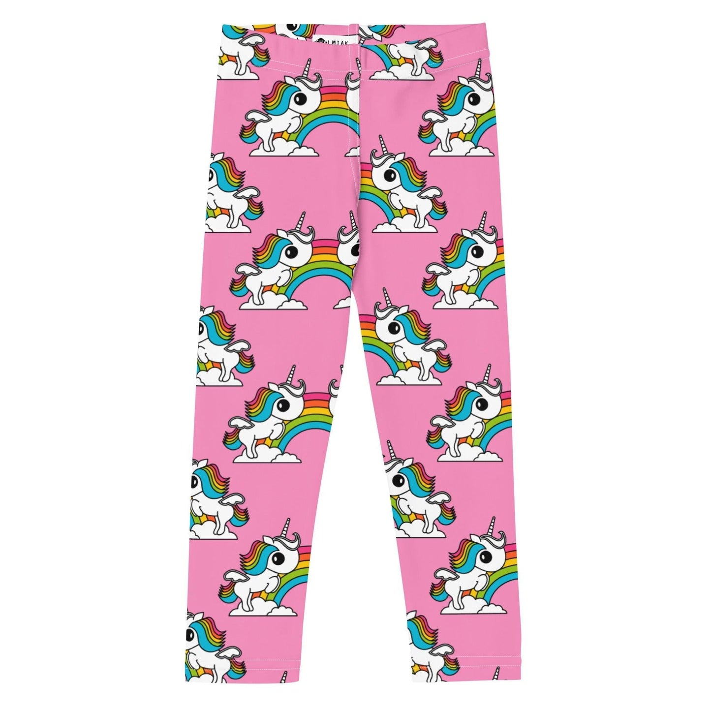 Kids' Leggings -2- UNIQUE pink - Unicorns and rainbows