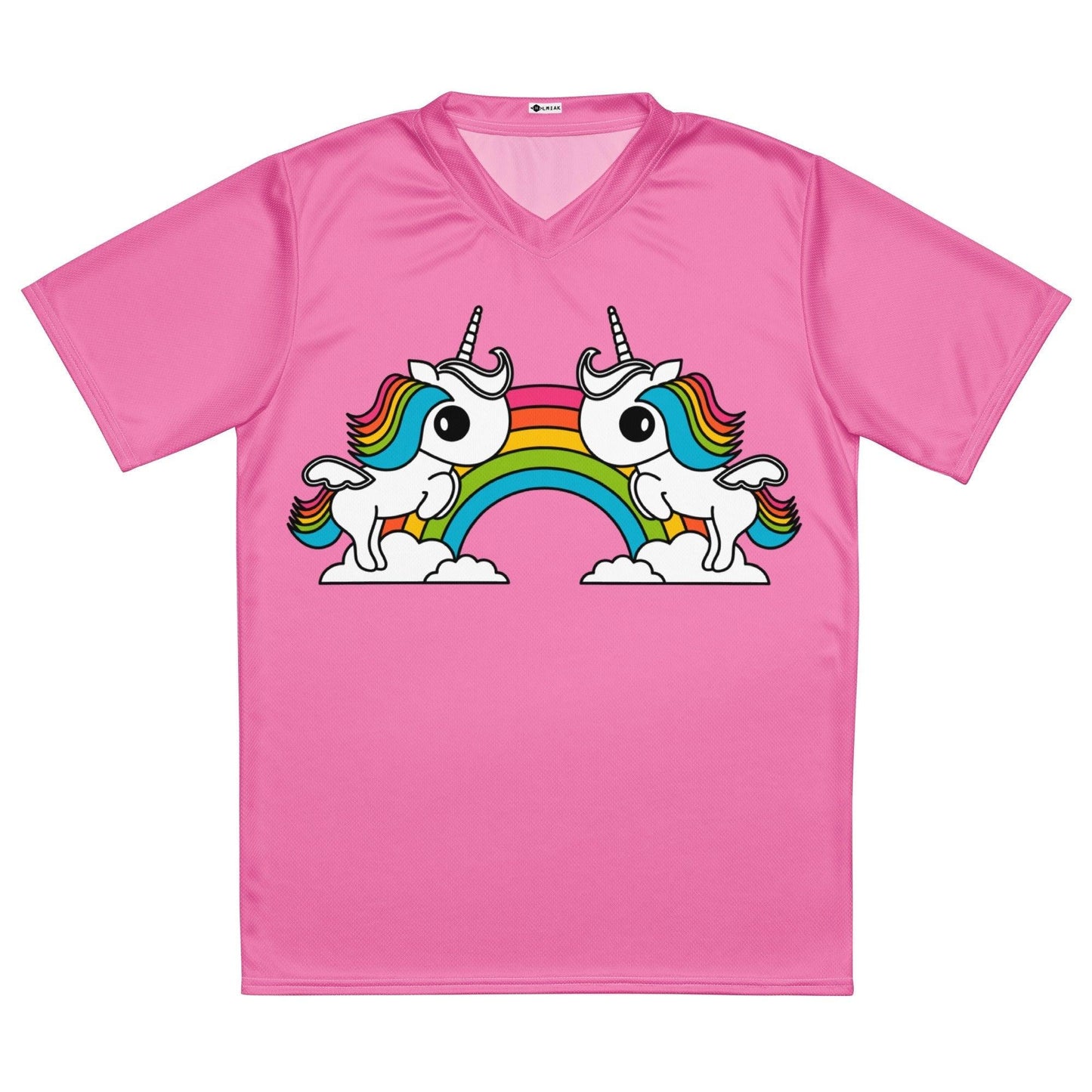 Sports Jersey - UNIQUE pink (unicorns) - Unicorns and rainbows print 6XL