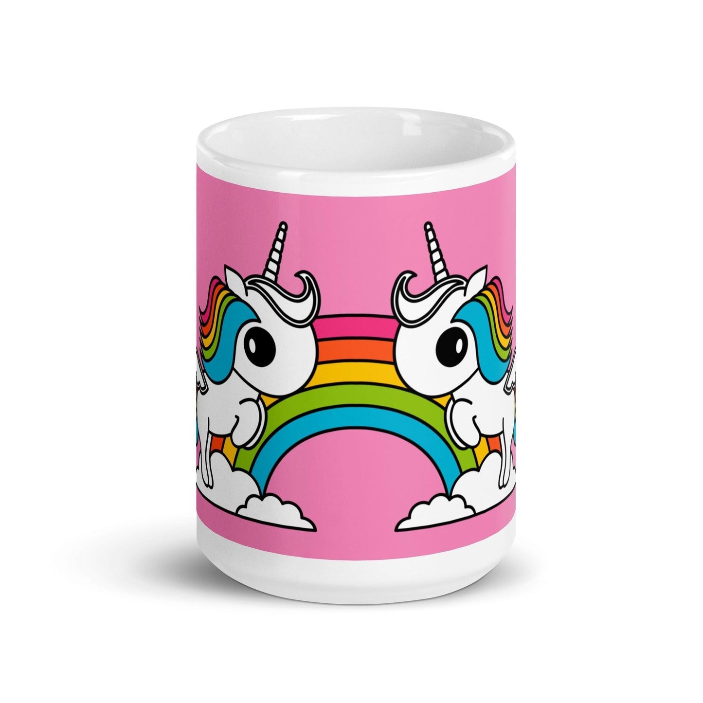 Mug - UNIQUE pink - Unicorns and rainbows