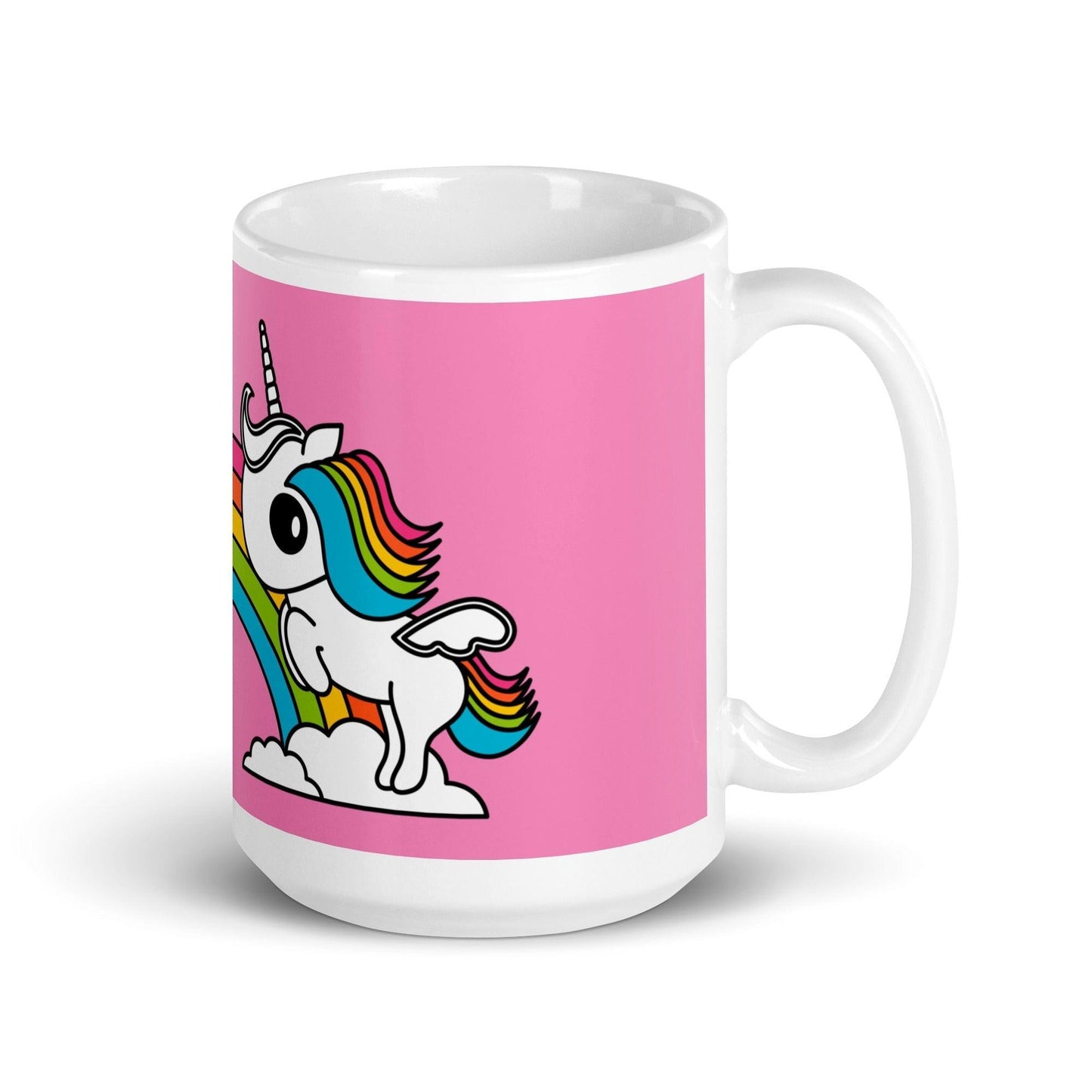 Mug - UNIQUE pink - Unicorns and rainbows