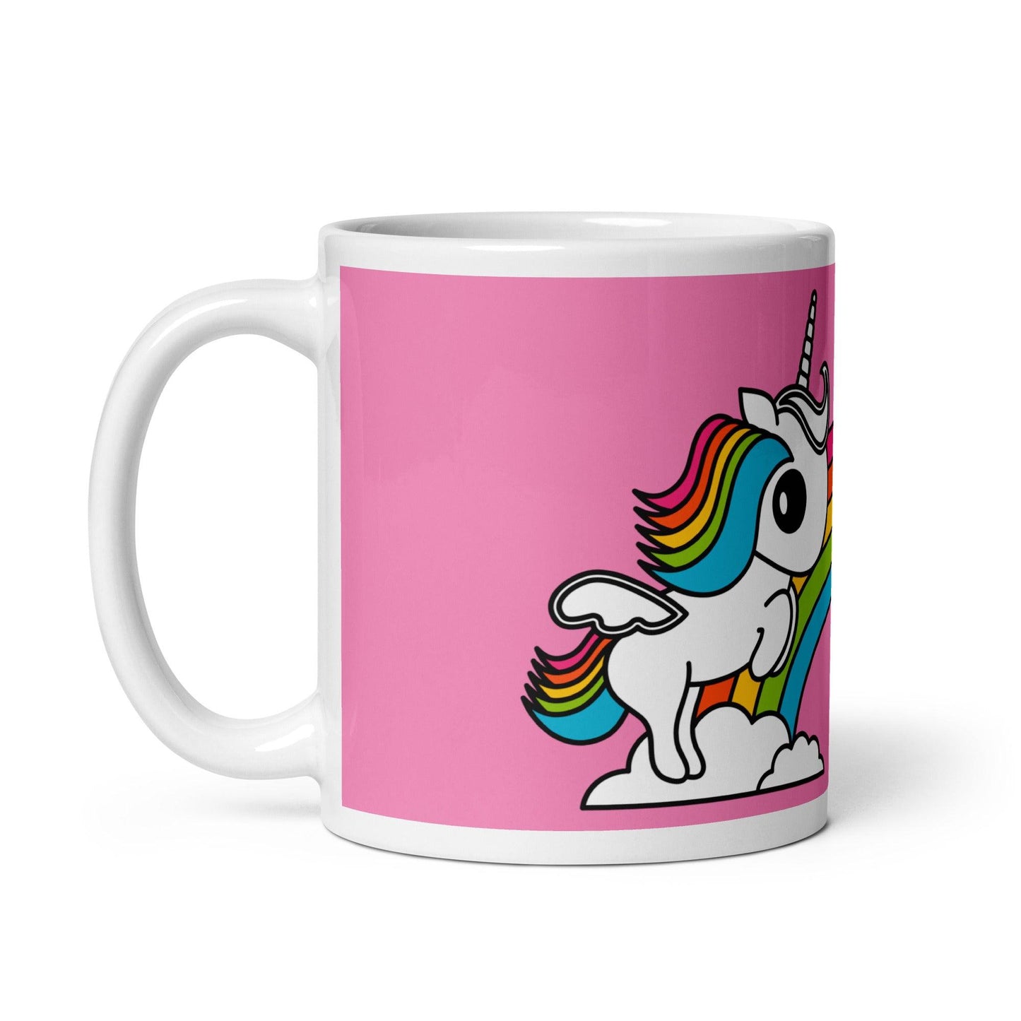 Mug - UNIQUE pink - Unicorns and rainbows