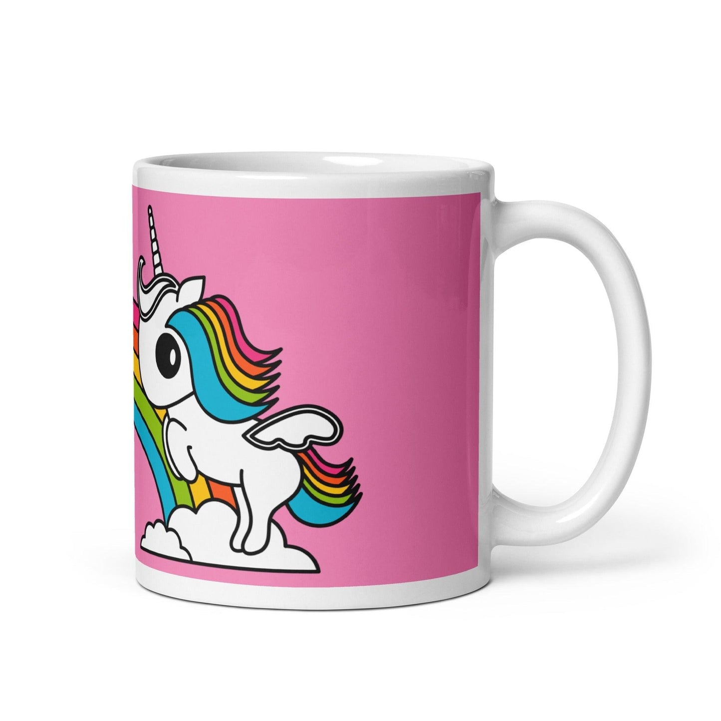 Mug - UNIQUE pink - Unicorns and rainbows