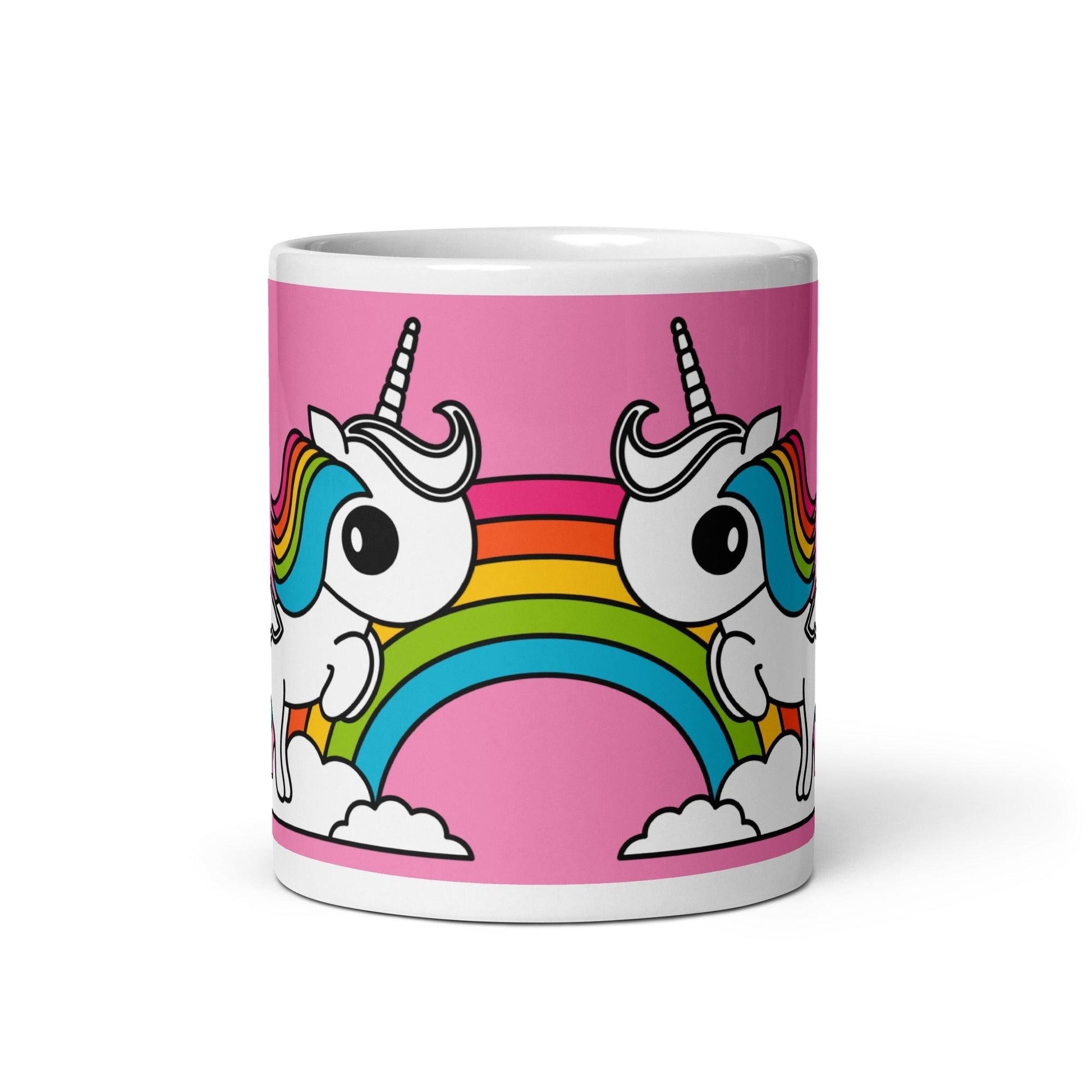 Mug - UNIQUE pink - Unicorns and rainbows