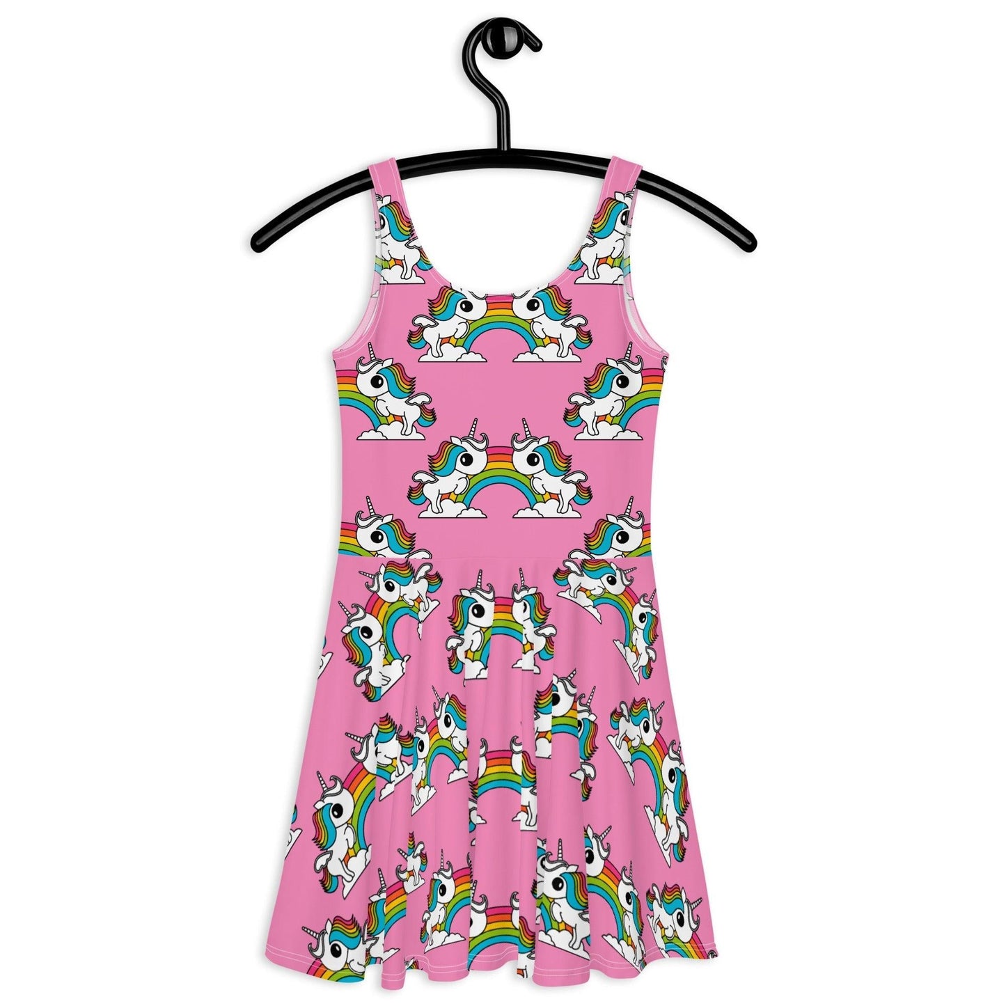 Skater Dress - UNIQUE pink - Unicorns and rainbows