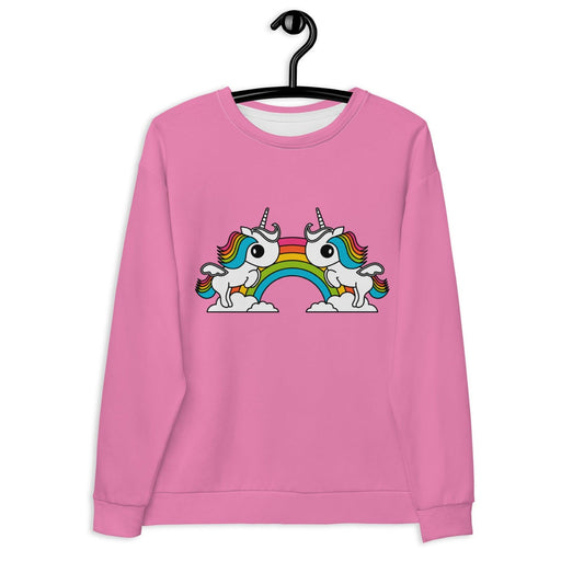 Sweatshirt - UNIQUE pink - Unicorns and rainbows