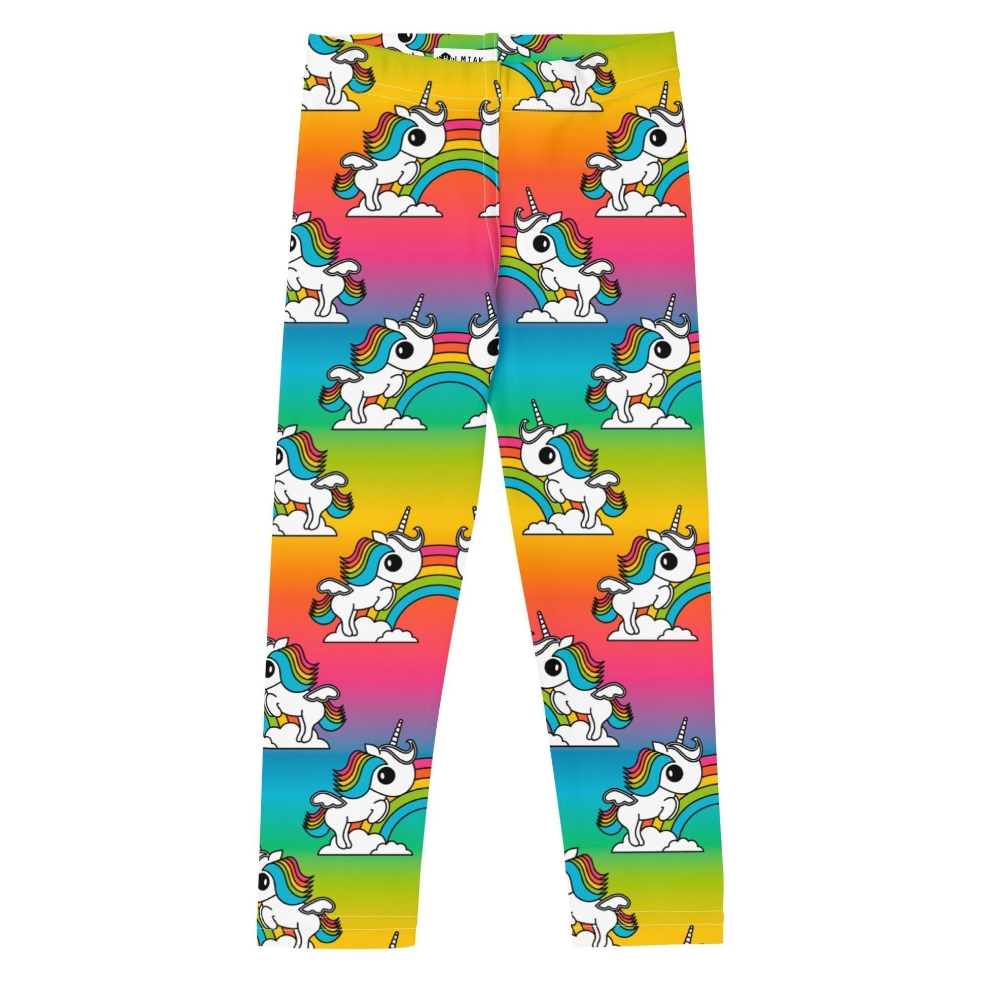 Kids' Leggings -2- UNIQUE rainbow - Unicorns and rainbows