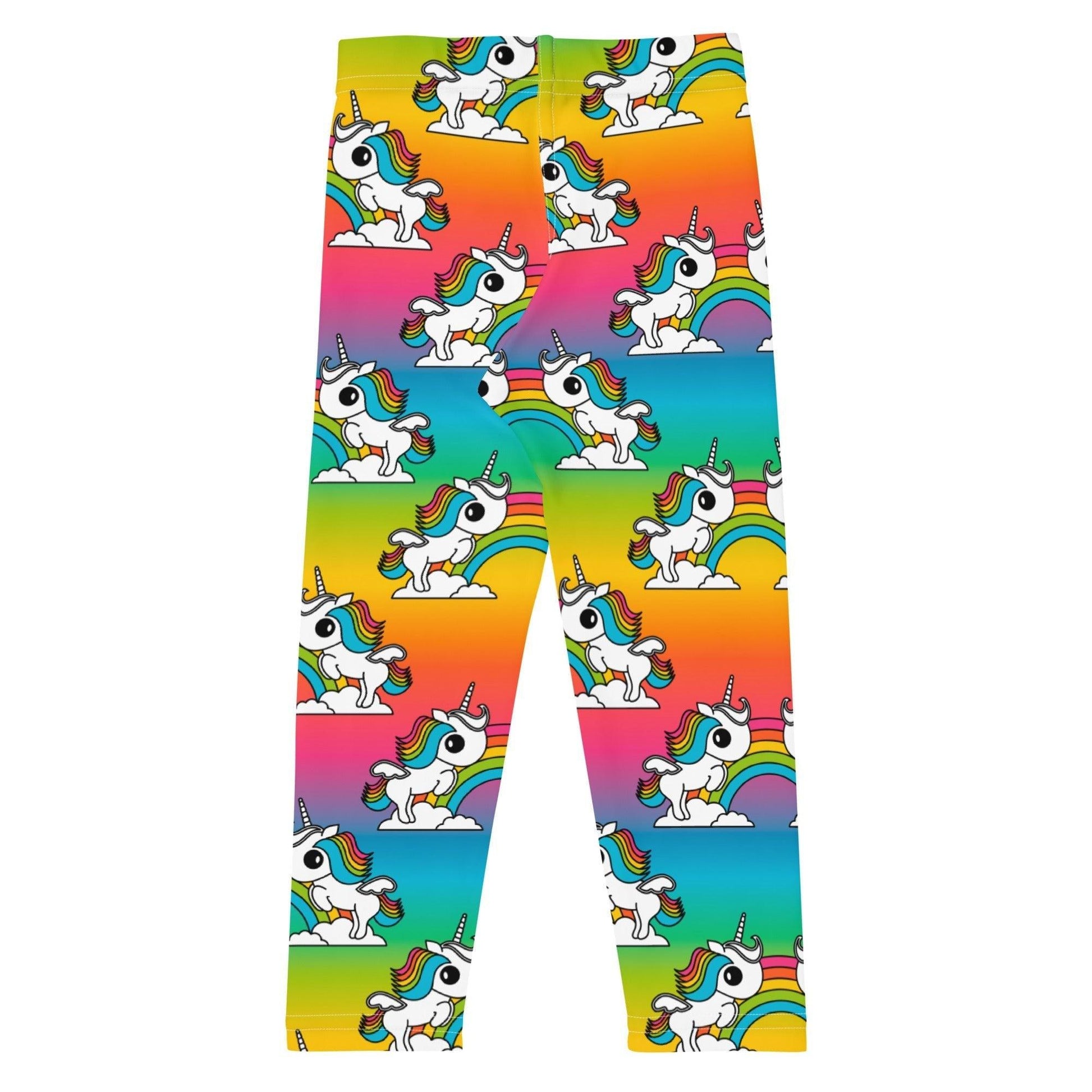 Kids' Leggings -2- UNIQUE rainbow - Unicorns and rainbows