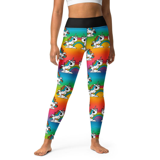 Yoga Leggings -2- UNIQUE rainbow - Unicorns and rainbows